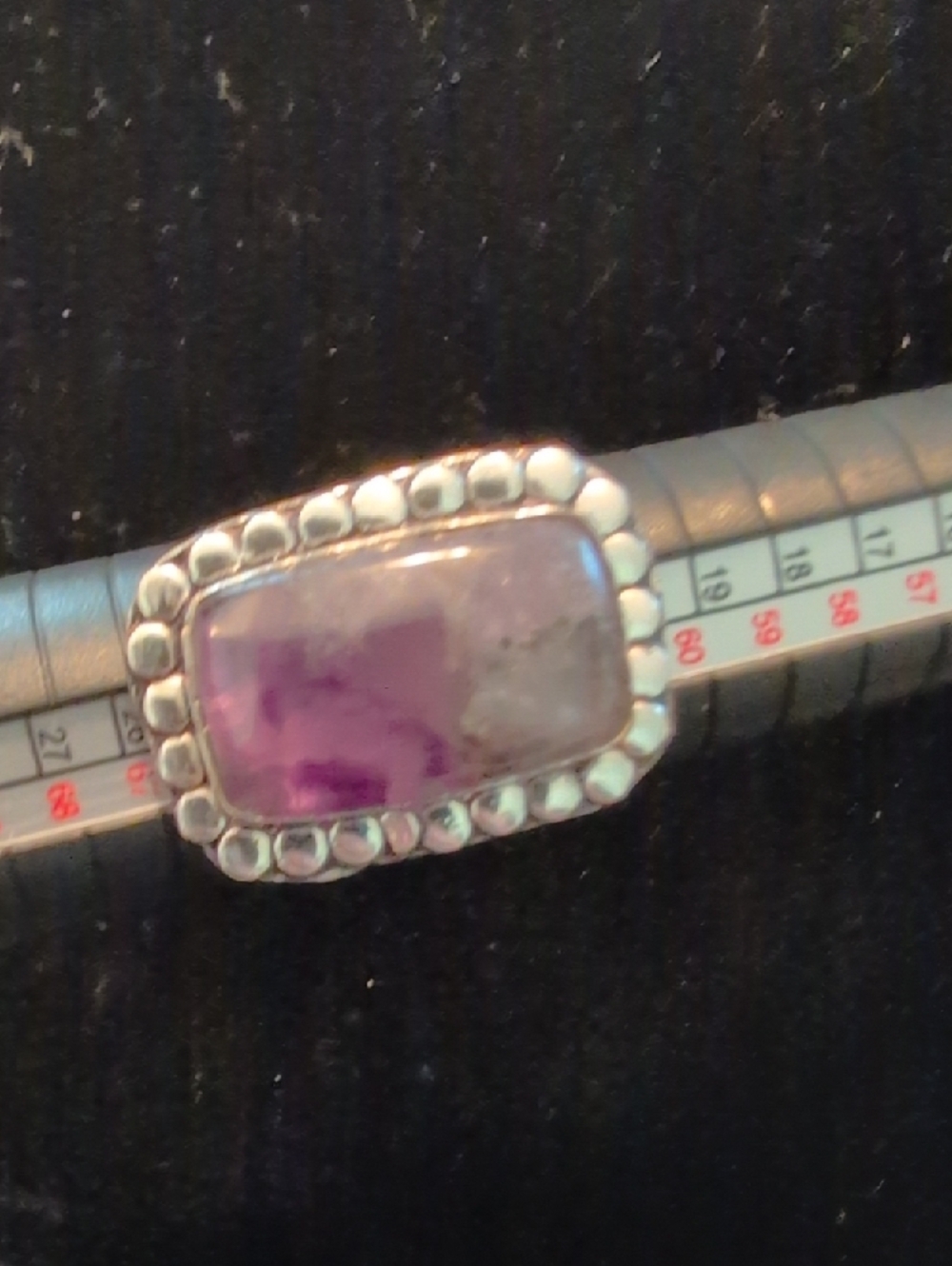 Rectangular Amethyst Ring